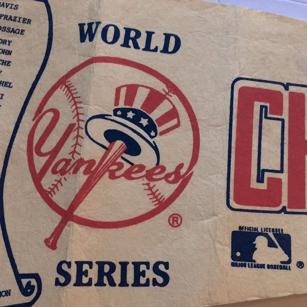 Vintage 1981 World Series Champion Yankees